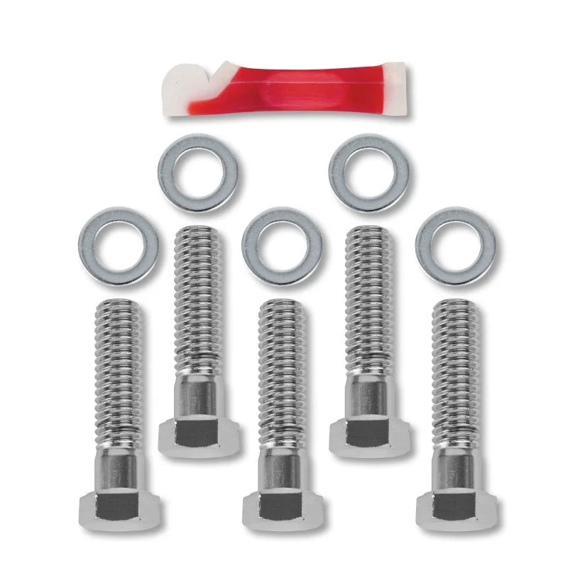 Performance Machine 00-Up HD Bolt Set Pulley - Chrome - Side View