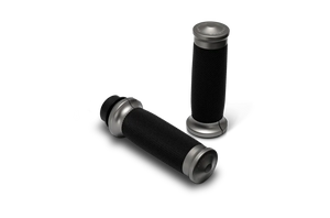 Performance Machine  08-23 Touring, 16-24 Softail TBW  Contour Handle Grip Set - Gun Metal Gray