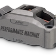 Load image into Gallery viewer, Performance Machine 125 x 4 Race Series Radial Mount Caliper with ARC - Left - Gunmetal Grey - Side View