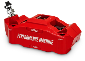 Performance Machine 125 x 4 Race Series Radial Mount Caliper with ARC - Left - Red