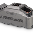 Load image into Gallery viewer, Performance Machine 125 x 4 Race Series Radial Mount Caliper with ARC - Left - Gunmetal Grey - Side View