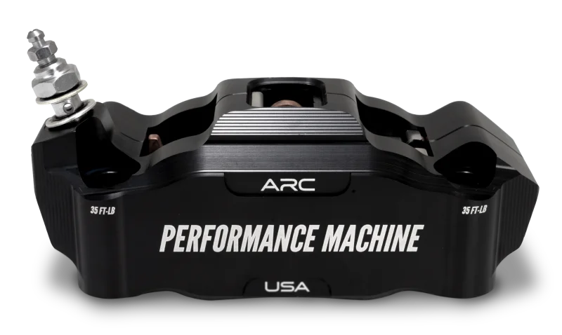 Performance Machine 125 x4 Race Series Radial Mount Caliper with ARC - Left - Black Ano