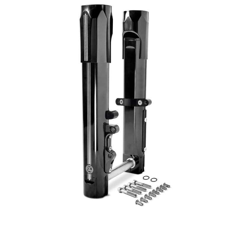 Performance Machine 14-Up Touring Lower Leg Assembly - Contrast Cut - Side View