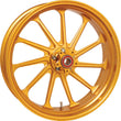 Load image into Gallery viewer, Performance Machine 18x5.5 Forged Wheel Assault  11 Spoke Race Weight - Gold Ano - Side View