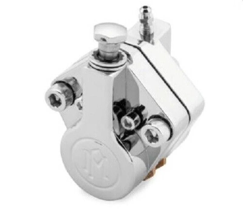 Performance Machine 2 Piston Classic Caliper - Chrome - Side View