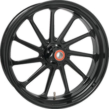 Load image into Gallery viewer, Performance Machine 21x3.5 Forged Wheel Assault  - Black Ano - Side View
