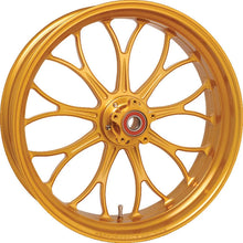Load image into Gallery viewer, Performance Machine 21x3.5 Forged Wheel Revolution  - Gold Ano - Side View