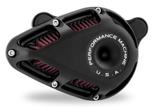 Load image into Gallery viewer, Performance Machine 23-Up CVO, 2024 Touring Jet Air Cleaner - Black Ops - Side View