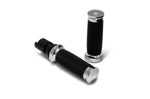 Performance Machine  24-25 Touring, 2025 Softail TBW  Contour Handle Grip Set - Chrome - Main Product View