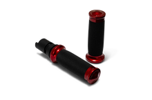 Load image into Gallery viewer, Performance Machine  24-25 Touring, 2025 Softail TBW  Contour Handle Grip Set - Red - Main Product View