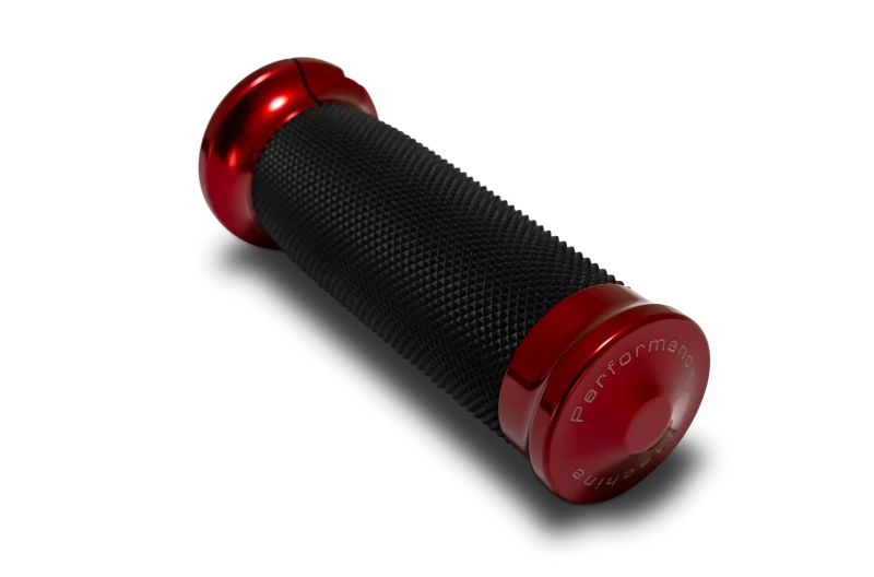 Performance Machine  24-25 Touring, 2025 Softail TBW  Contour Handle Grip Set - Red - Side View