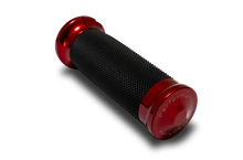 Load image into Gallery viewer, Performance Machine  24-25 Touring, 2025 Softail TBW  Contour Handle Grip Set - Red - Side View