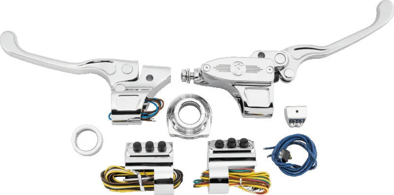 Performance Machine  9/16 Hand Cntrl Set Cbl - Chrome - Main Product View