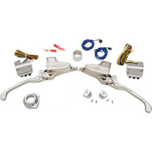 Load image into Gallery viewer, Performance Machine 9/16in Hand Control Set Hyd - Chrome - Side View