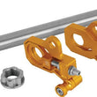 Load image into Gallery viewer, Performance Machine Axle Adjuster Kit - Gold Ano - Side View