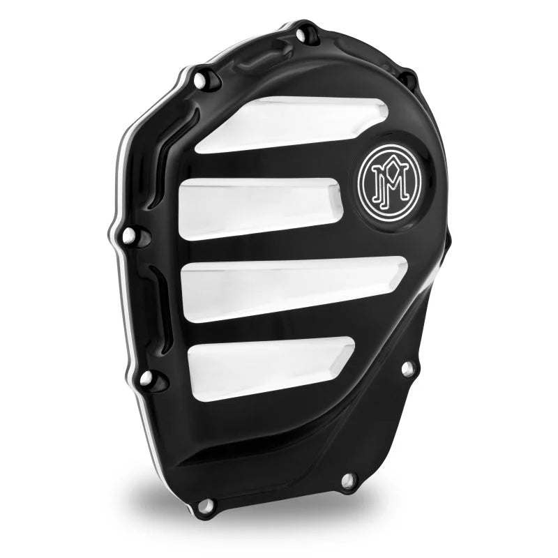 Performance Machine Cam Cover Scallop - Contrast Cut Platinum - Side View