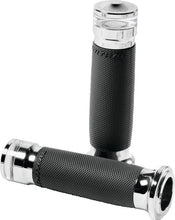 Load image into Gallery viewer, Performance Machine Contour Led Handle Grip Set - Chrome - Side View