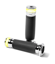 Load image into Gallery viewer, Performance Machine Contour Led Handle Grip Set - Chrome - Main Product View