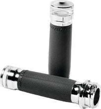 Load image into Gallery viewer, Performance Machine Contour Led Handle Grip Set - Chrome - Side View