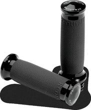 Load image into Gallery viewer, Performance Machine Contour Renthal Wrapped Grips - Black - Side View
