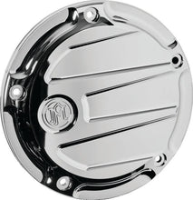 Load image into Gallery viewer, Performance Machine Derby Cover Scallop - Chrome - Side View