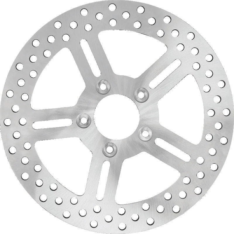 Performance Machine Disc 11.8 X .20/ 5 Spoke Stainless Steel - Side View