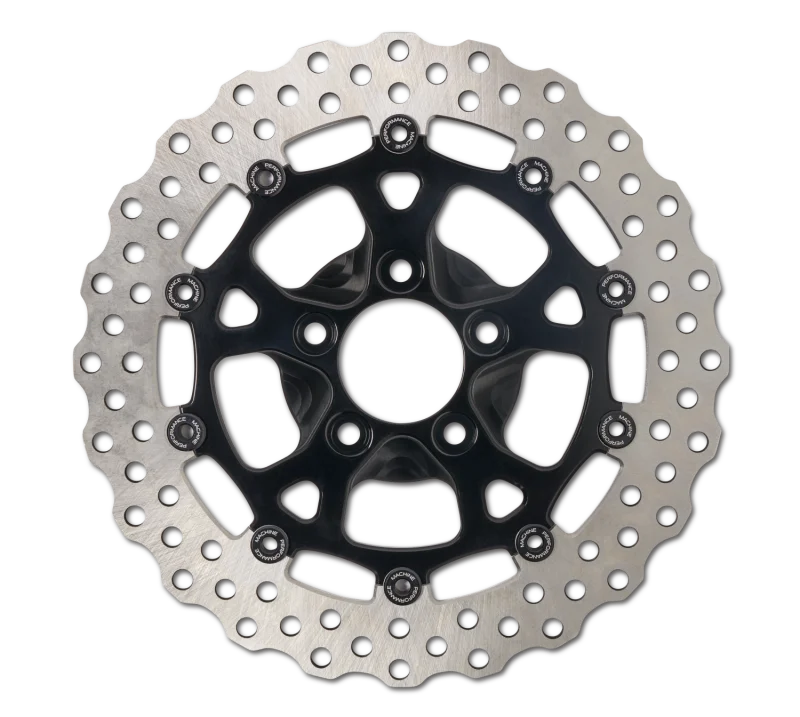Performance Machine Disc Carr Dominator 320Mm X .20 Ff No O/S Front Black Ano