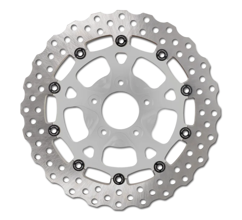 Performance Machine Disc Carr Dominator 320Mm X .20 Ff No O/S Front Chrome