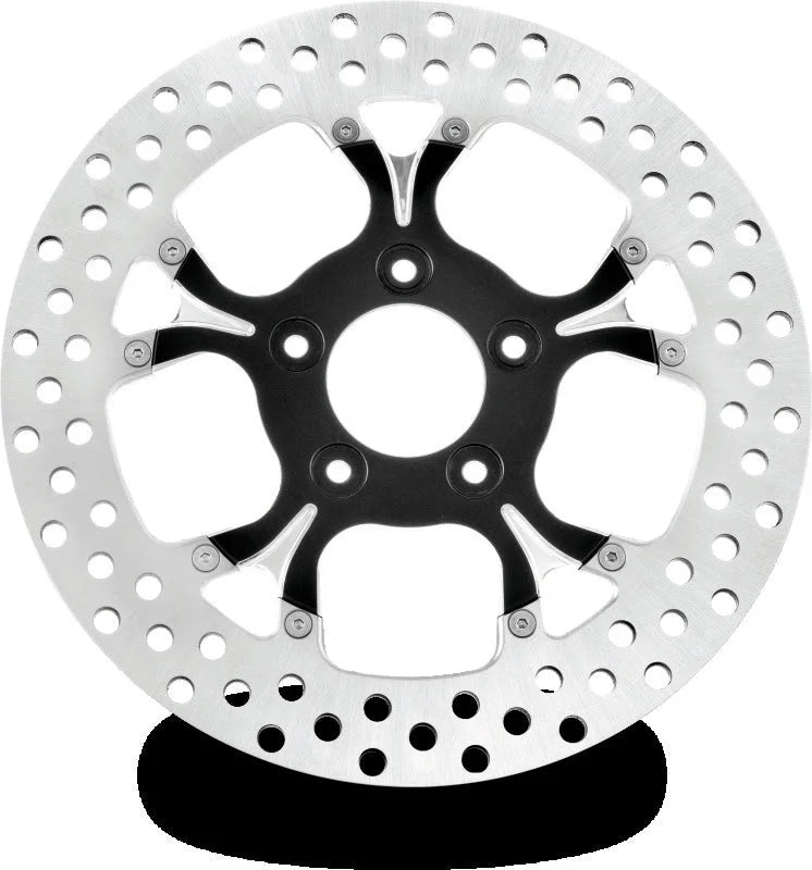 Performance Machine Disc/Carr 11.8 Galaxy Rr Right - Contrast Cut Platinum - Side View