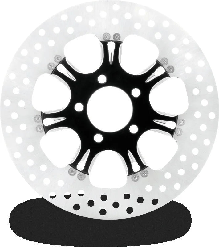 Performance Machine Disc/Carr 11.8 ViRightue Rr Right - Contrast Cut Platinum - Side View