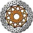 Load image into Gallery viewer, Performance Machine Disc/Carr Speedstar 11.5in x .20 FF No O/S Fr - Gold Ano - Side View