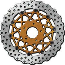 Load image into Gallery viewer, Performance Machine Disc/Carr Speedstar 11.5in x .20 FF No O/S Rr - Gold Ano - Side View