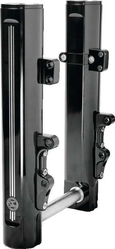 Performance Machine Dyna and M8 Softail Lower Leg Assembly 49mm  - Contrast Cut - Side View