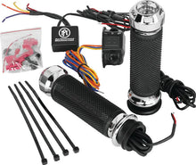 Load image into Gallery viewer, Performance Machine FLHX TBW Apex Heated Grips - Chrome - Main Product View