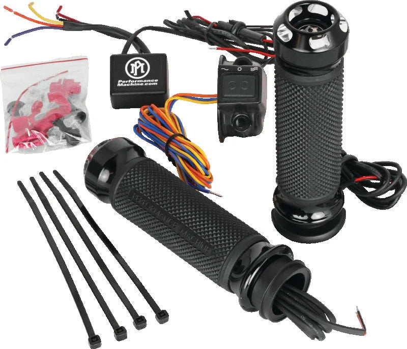Performance Machine FLHX TBW Apex Heated Grips - Contrast Cut - Main Product View