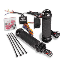 Load image into Gallery viewer, Performance Machine FLHX TBW Apex Heated Grips - Contrast Cut - Side View