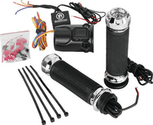 Load image into Gallery viewer, Performance Machine FLTRX TBW Heated Grips Apex - Chrome - Main Product View
