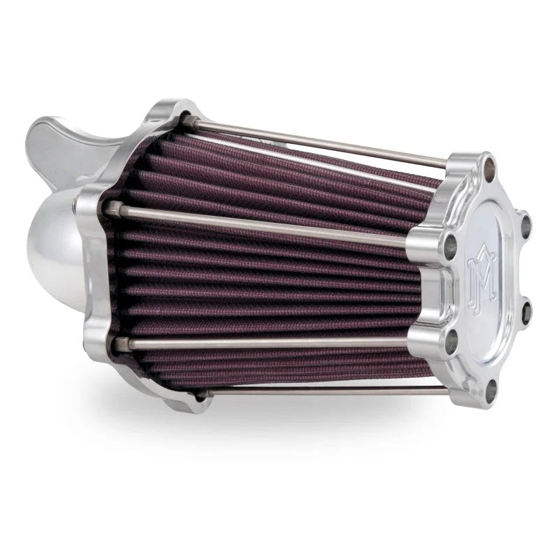 Performance Machine Fast Air Intake Solution - Chrome - Side View