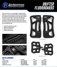 Load image into Gallery viewer, Performance Machine Floorboard Assembly Passenger Drifter - Black Ops - Side View