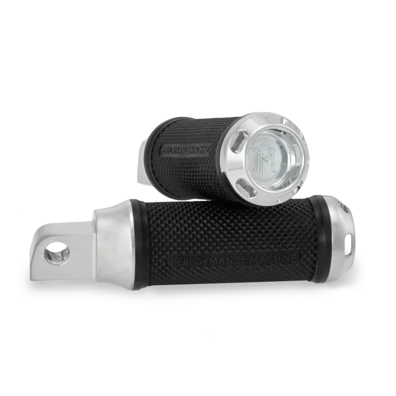 Performance Machine Footpegs Apex Passenger - Chrome - Side View