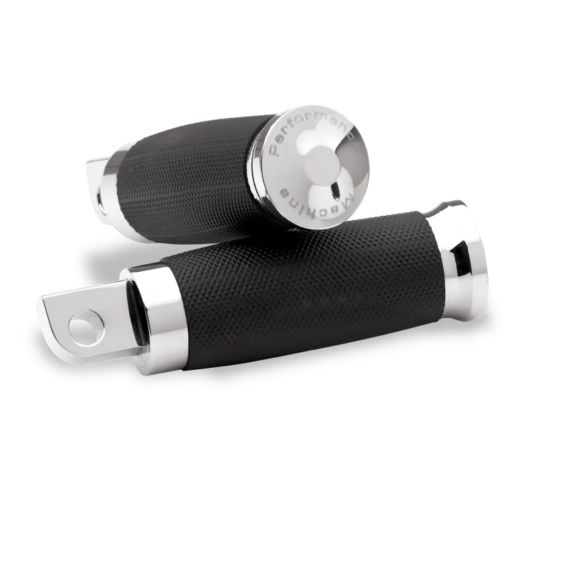 Performance Machine Footpegs Contour - Chrome - Side View