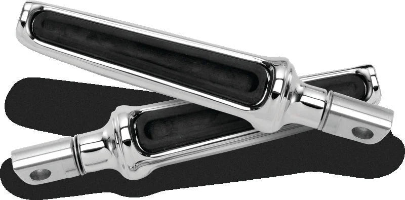Performance Machine Footpegs Contour Passenger - Chrome - Side View
