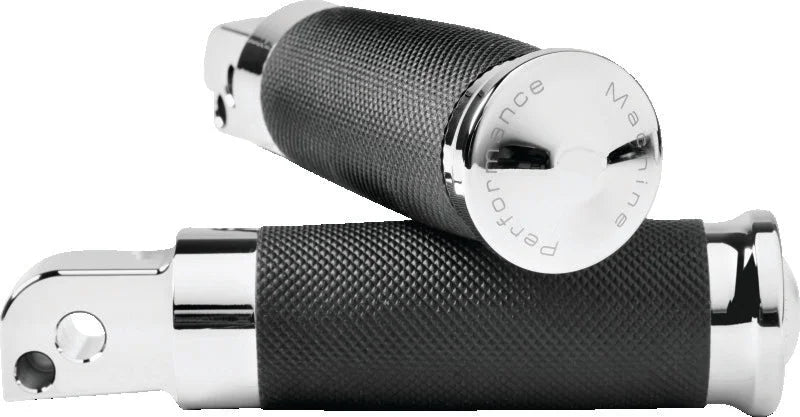 Performance Machine Footpegs Contour Passenger - Chrome - Side View