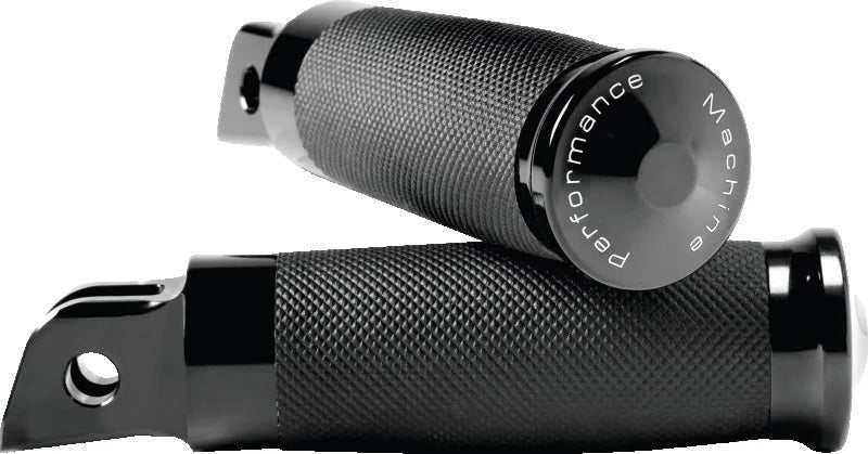Performance Machine Footpegs ContourRider - Black Ano - Side View