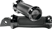 Load image into Gallery viewer, Performance Machine Footpegs Overdrive Rider - Black Ano - Main Product View