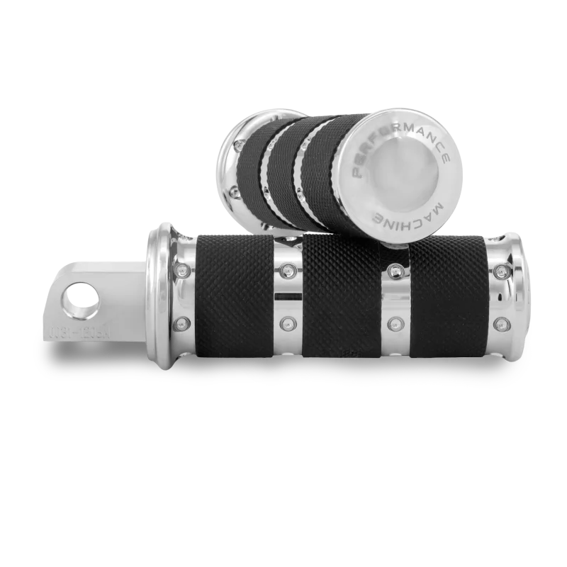 Performance Machine Footpegs XLS - Chrome - Main Product View