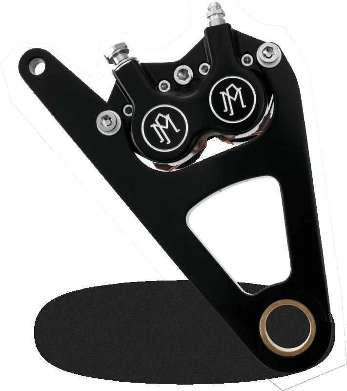 Performance Machine  Front 4 Pistn Clpr and Bkt - Contrast Cut - Side View