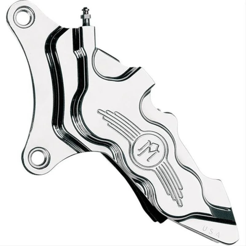 Performance Machine  Frt 6 Pistn Diff Bore Clpr - Chrome - Side View