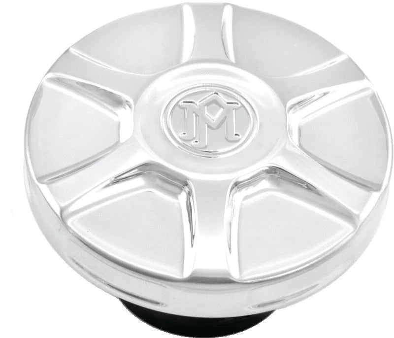 Performance Machine Fuel Cap Array - Chrome - Side View