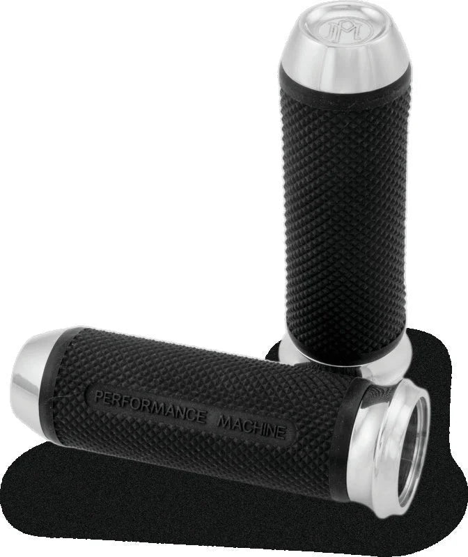 Performance Machine Handle Grip Set - Elite Cable - Chrome - Main Product View